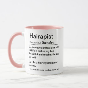 Funny Hairapist Definition Mug