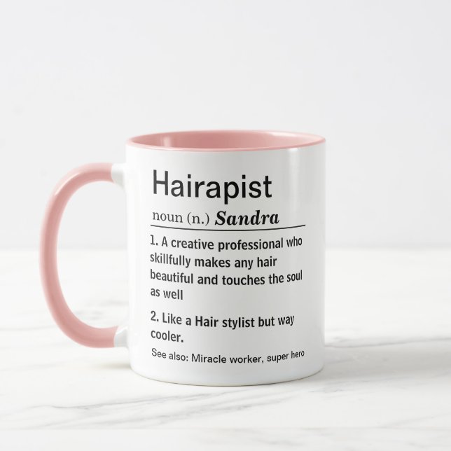 Funny Hairapist Definition  Mug (Left)