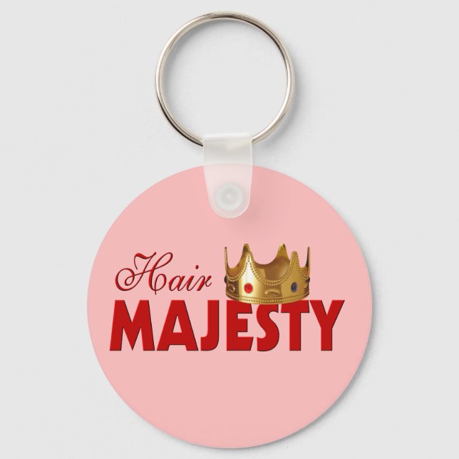 Funny Hairstylist Key Ring (Front)