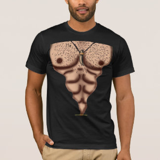Funny hairy chest gym t-shirt design
