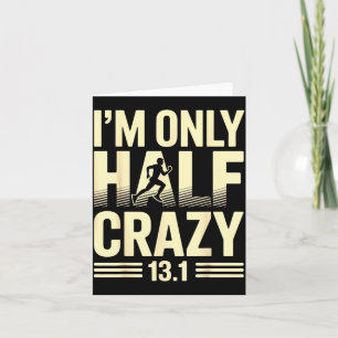 Funny Half Marathon Art For Men Women 13.1 Maratho Card