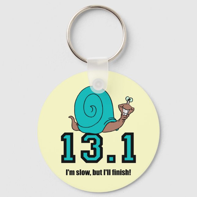 Funny half marathon key ring (Front)