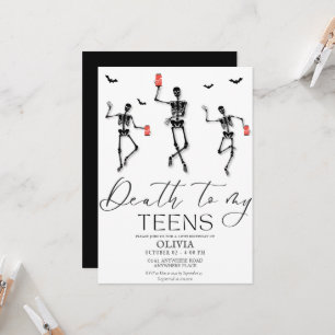 Funny Halloween 18th birthday Invitation