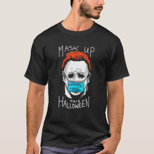 Funny Halloween 2021 Character Wearing Face Mask T-Shirt