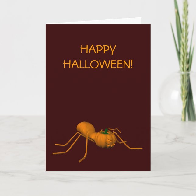Funny Halloween Ant Card (Front)