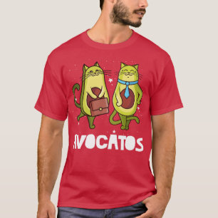 Funny Halloween Avogato Avocado Cat Avocatos Vegan T-Shirt
