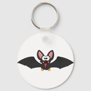 Funny Halloween Bat Key Ring