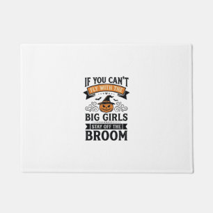 Funny Halloween Big Girls Broom Vintage Shirt Desi Doormat