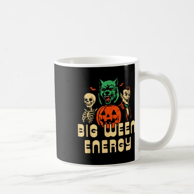 Funny Halloween Big Ween Energy Uni  Coffee Mug (Right)
