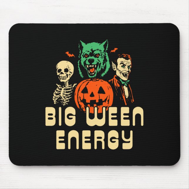 Funny Halloween Big Ween Energy Uni For Men  Mouse Pad (Front)