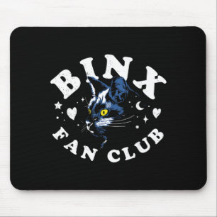 Funny Halloween Binx Black Cat Fan Club Mouse Pad