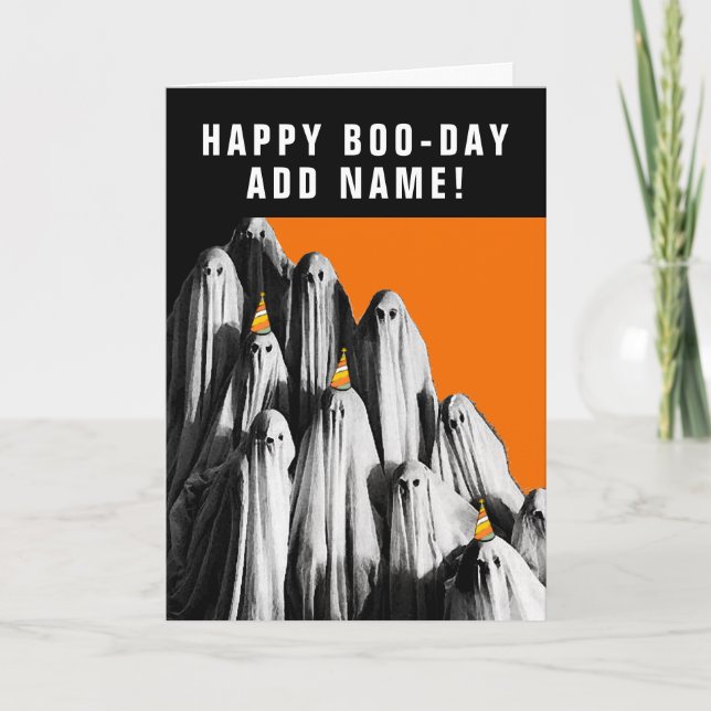 Funny Halloween Birthday Card (Front)