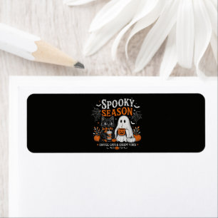 Funny Halloween Black Cat and Ghost Coffee Lover