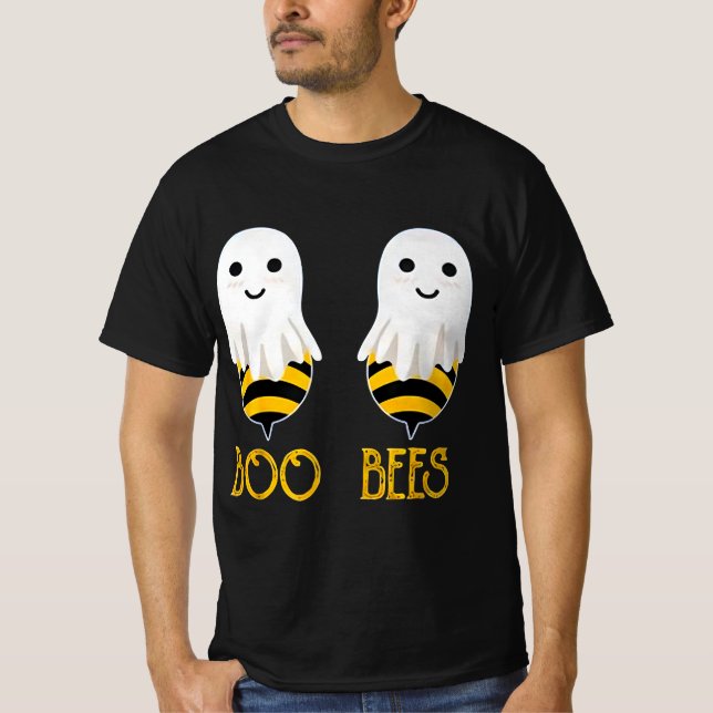  Funny Halloween Boo Bees T-Shirt (Front)