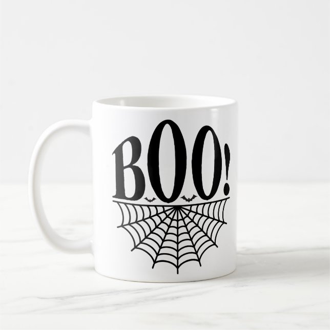 Funny Halloween boo Coffee Mug (Left)