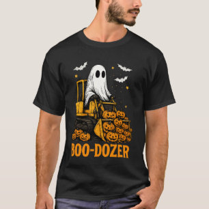 Funny Halloween Boo-Dozer Ghost Trucks Costume Par T-Shirt