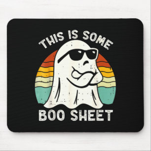 Funny Halloween Boo Ghost Costume This is Some Boo Mouse Pad