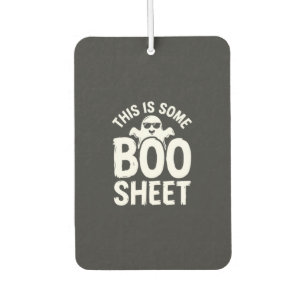 Funny Halloween Boo Sheet Ghost Design_1 Car Air Freshener