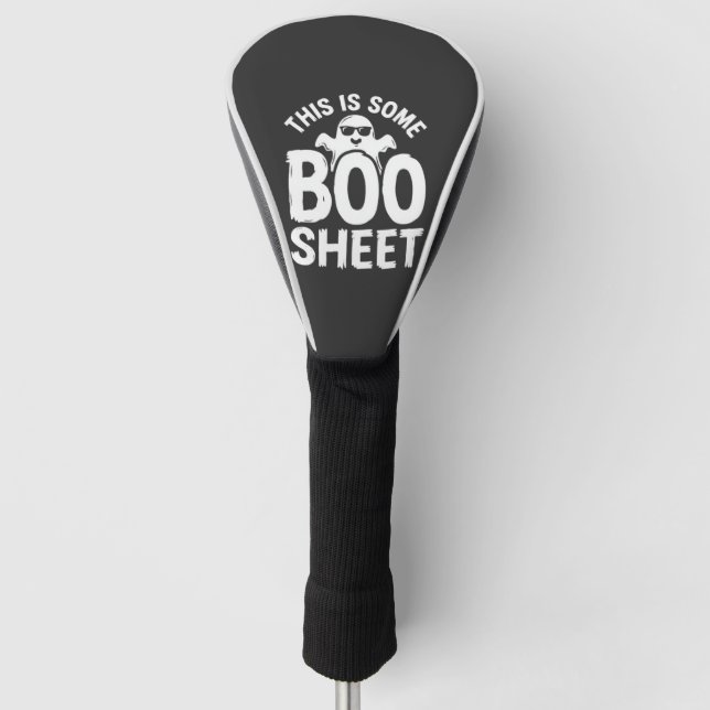 Funny Halloween Boo Sheet Ghost Design_1 Golf Head Cover (Front)