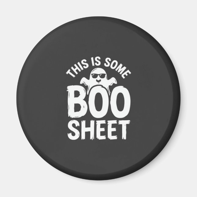 Funny Halloween Boo Sheet Ghost Design_1 Magnet (Front)