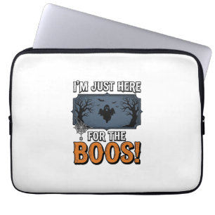 Funny Halloween Boos Vintage Ghost Shirt Design_1 Laptop Sleeve