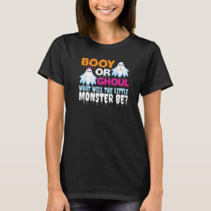 Funny Halloween Booy Or Ghoul Ghost Monster Gender T-Shirt