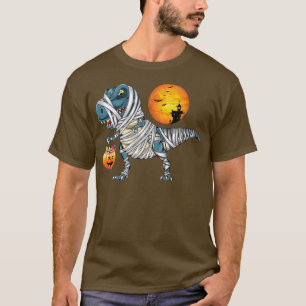 Funny Halloween Boys Men Dinosaur T re Mummy Pumpk T-Shirt