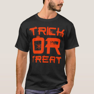 Funny Halloween Boys Spider Web Trick or Treat Tod T-Shirt