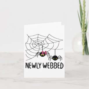 Funny Halloween Bride And Groom Costume Bridal Sho Card