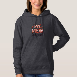 Funny Halloween Cat Mew Costume Vintage Design_1 Hoodie