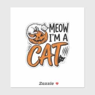 Funny Halloween Cat Pumpkin Typography Shirt Desig