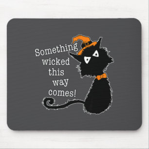 Funny Halloween Cat - Shakespeare Macbeth Quote  Mouse Pad