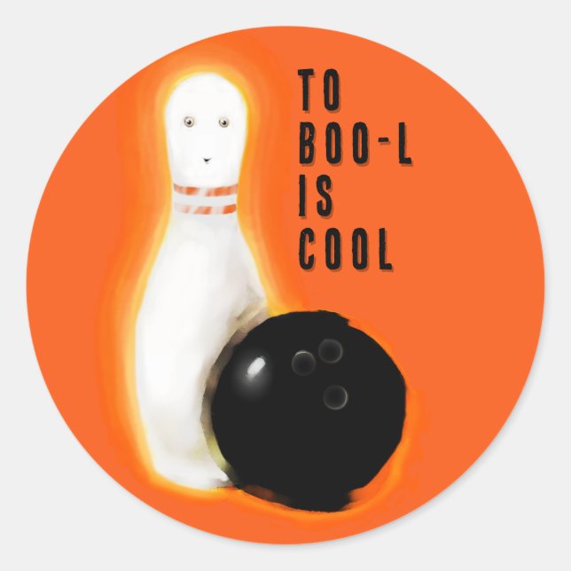 Funny Halloween Classic Round Sticker (Front)