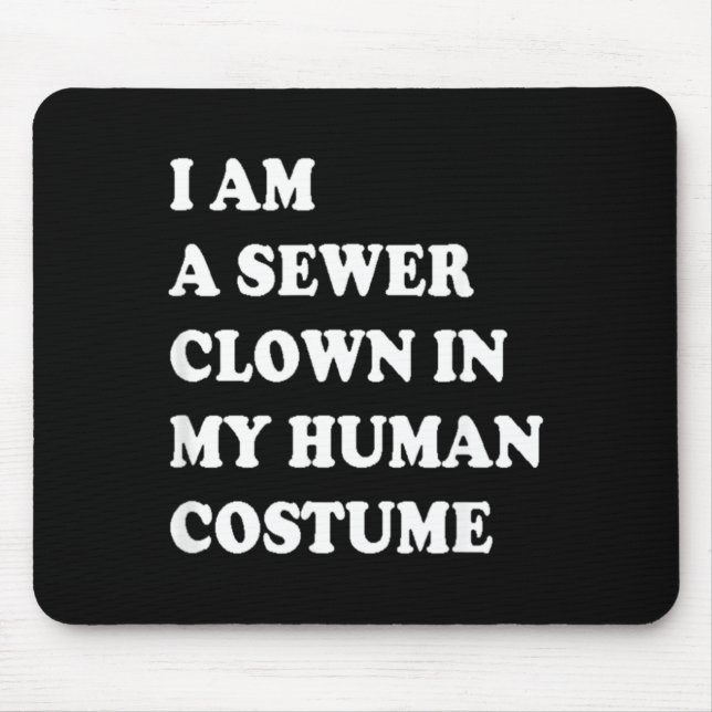 Funny Halloween Clown Costume Mouse Pad (Front)