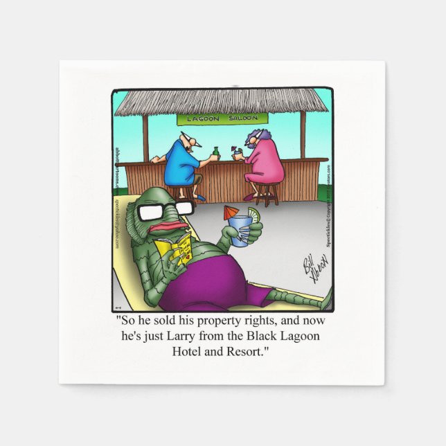 Funny Halloween Cocktail Party Napkins (Front)