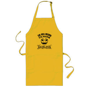 Funny Halloween Cooking Apron Spooky Vibe Kitchen