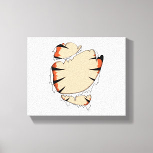 Funny Halloween Cool Funny Halloween For Tiger Canvas Print
