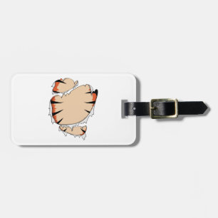 Funny Halloween Cool Funny Halloween For Tiger Luggage Tag