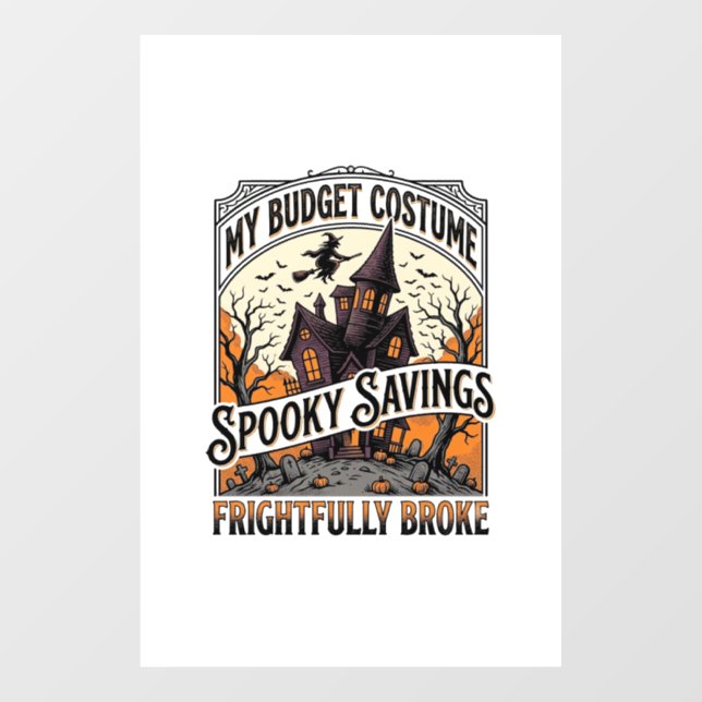Funny Halloween Costume Broke Witch Haunted House  (Sheet)