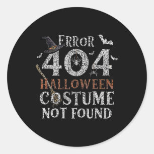 Funny Halloween Costume Family Couple Halloween Ma Classic Round Sticker