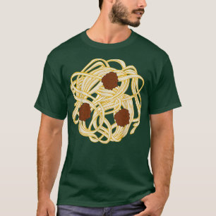 Funny Halloween Costume Food Spaghetti Meatballs S T-Shirt