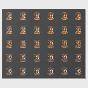Funny Halloween Costume Grim Reaper Graveyard Desi Wrapping Paper