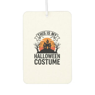 Funny Halloween Costume Haunted House Vintage Shir Car Air Freshener