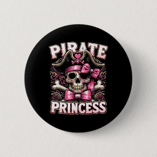 Funny Halloween Costume Pirate Princess Coquette B 6 Cm Round Badge