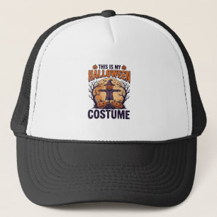 Funny Halloween Costume Pumpkin Witch Shirt Design Trucker Hat