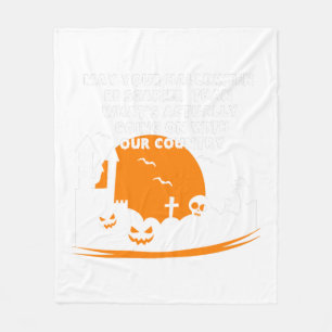 Funny Halloween Costume t-shirt - USA Halloween sh Fleece Blanket