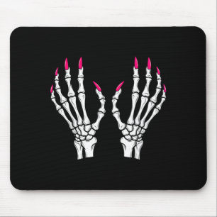 Funny Halloween Costume Tee Spooky Skeleton Dark Mouse Pad