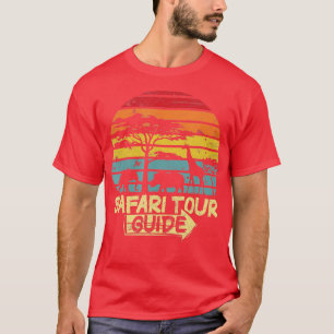 Funny Halloween Costume Vintage Safari Tour Guide T-Shirt