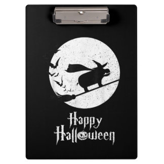 Funny Halloween Costume Witch Hippo Lover Gift Clipboard