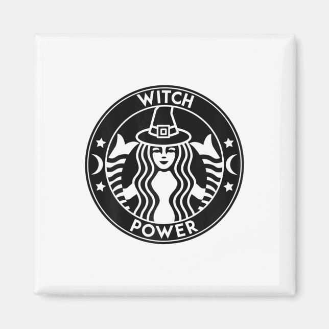 Funny Halloween Costume Witch Power Fall Gift Perf Magnet (Front)